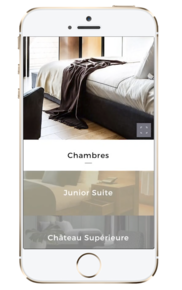 le site caravel conciergerie présenté sur mobile