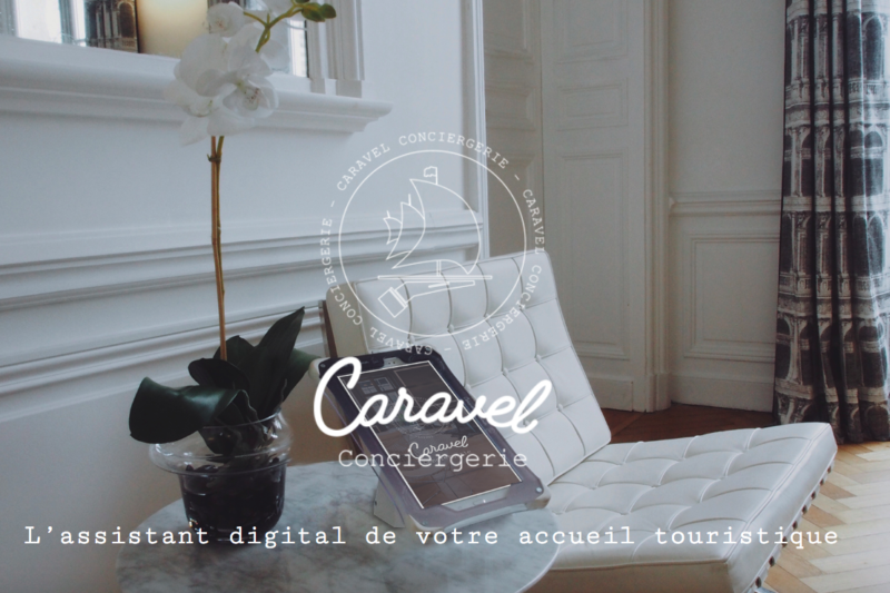 la page d'accueil du site web caravel conciergerie