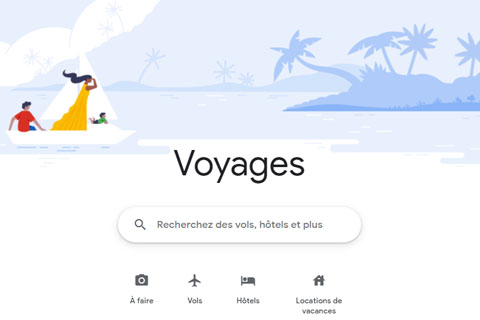 Phase 1 du projet Google Voyages