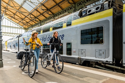 Transport de vélos à bord des trains