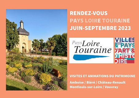 Animations estivales du Pays  Loire Touraine, Pays d’art et d’histoire